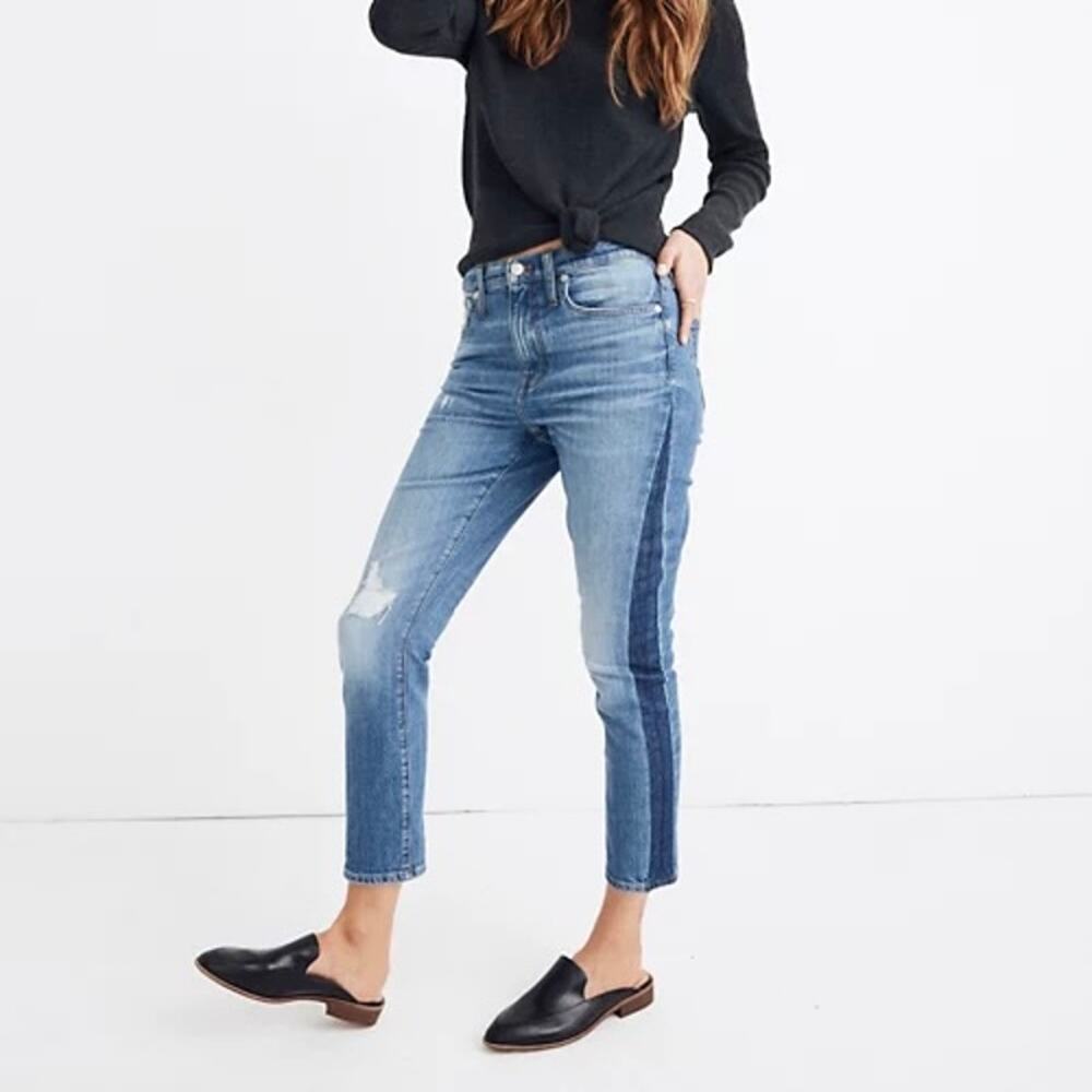 MADEWELL The High Rise Slim Boyjean Raebrook Wash 24